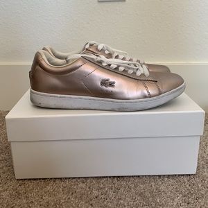 Lacoste Showcourt Metallic Sneakers Size 7